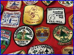 Boy Scout Troop Neckerchief Full of Patches #3 Military Bases