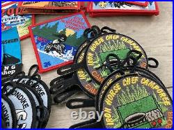 Boy Scout Uniform Merit Badge Patch Lot Modern NOAC Bsoa Order Arrow Devils Lake