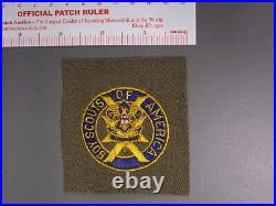 Boy Scout Veteran patch, 20 year on gabardine wool 4515MM