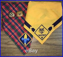 Boy Scout Vintage Lot Shirt Hat Pins Medals Belt Loops Neckerchiefs Patches BSA