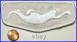 Boy Scout Whathehay Lodge Spirit Of 98 White Ghost Flap Patch Boy Scout Whathehay Lodge Spirit Of 98 White Ghost Flap Patch