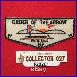 Boy Scout White Fang Lodge 322 F2 Order Of The Arrow Pocket Flap Patch AL
