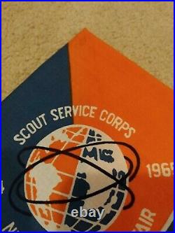 Boy Scout World's Fair Patch & Neckerchief 1939 1940 1964 Blue Orange BSA Scouts