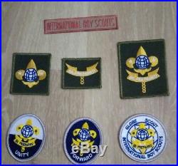 Boy Scout Yokohama, Japan, IBS + BSN patch badge lot, worth a look