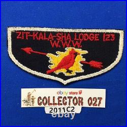 Boy Scout Zit-Kala-Sha Lodge 123 F1 FF First Flap Order Of The Arrow Flap Patch