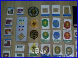 Boy Scout of Japan scarf & huge patch lot / rank badges