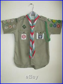 Boy Scout shirt & scarf Australian badges patches Baden-Powell Wolf Cubs