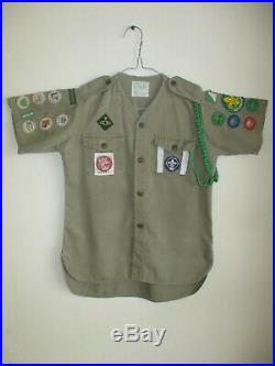 Boy Scout shirt & scarf Australian badges patches Baden-Powell Wolf Cubs