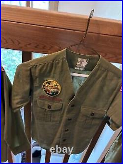 Boy Scouts 1969 Wool Jacket, Shirts, Patches, Den Mother's, Belt, Necktie, More+