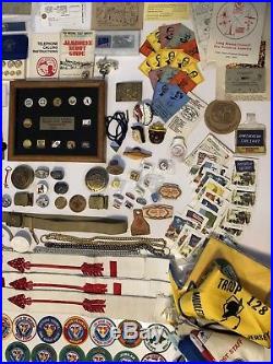 Boy Scouts America BSA OA Lot Patches-Pins-Bucles-Jamboree-Camporee-Collection