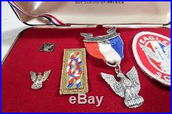 Boy Scouts BOXED Eagle Scout Award Set Medals Patches