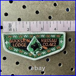 Boy Scouts BSA Buckskin Lodge WWW Order Of The Arrow Vintage Patch Nassau CO. 412