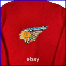 Boy Scouts BSA VTG Red Wool Official Jacket Order Arrow Patch 50 Yrs Mens 42