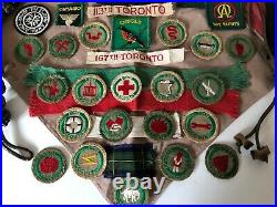 Boy Scouts Canada Scoutmaster Collection Merit Badges Patches Felt Neck Slide