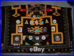 Boy Scouts Canada vintage Poncho 1970s & 1980s with 76 patches from 70s 80s 90s