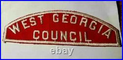 Boy Scouts Csp Red And White Shoulder West Georgia Council Very Rare Patch