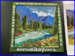 Boy Scouts MT Council Artist Series 2025, 4 Patch Series Along The East Rosebud Boy Scouts MT Council Artist Series 2025, 4 Patch Series Along The East Rosebud