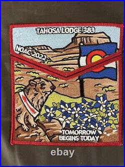 Boy Scouts OA Tahosa Lodge Denver Pathways Councils NOAC 2022 RED Patch Set