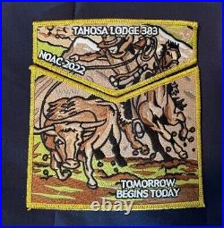 Boy Scouts OA Tahosa Lodge Denver Pathways To Rockies NOAC 2022 GOLD Patch Set