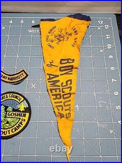 Boy Scouts Of America Patches (6) BSA Scout Camps Goshen Baird With Pennant 11