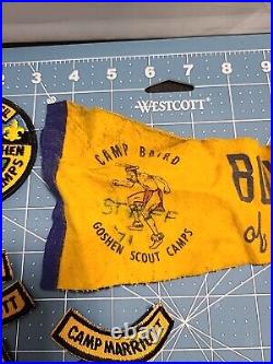 Boy Scouts Of America Patches (6) BSA Scout Camps Goshen Baird With Pennant 11