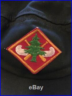 Boy Scouts Region Seven Wilderness Canoe Base Diamond Hat Patch On Hat Wis Used