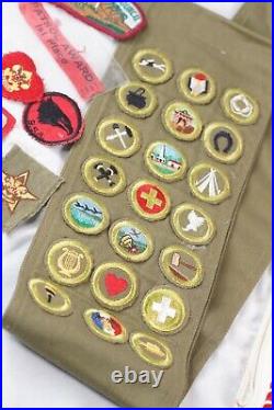 Boy Scouts Sash Merit Badges, BSA Mid-Century Patrol Award Patch, Boy Scouts LOT