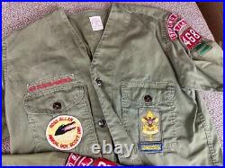 Boy Scouts Uniform Lot BSA Patches Ormond Beach Florida 468 Sanforized Shirt VTG