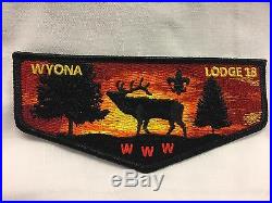 Boy Scouts- new WYONA OA Lodge 18 flap & 8 jacket patch