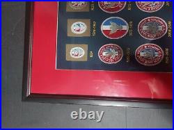 Boy Scouts of America Framed Centennial Eagle Scout Insignia Patch Collection