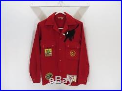 Boy Scouts of America Official Jacket 100% Wool Size 18 With19 Patches