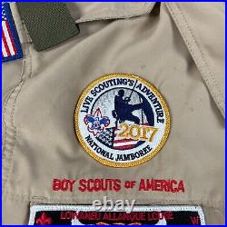 Boy Scouts of America Shirt Mens Medium Uniform Chicago Bulls Patches Jamboree