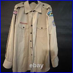 Boy Scouts of America Uniform Shirt Adult XL Uniform Long Sleeve withpatches