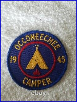 Boy Scouts of America Vintage War Era 1945 Occoneechee Council Camp Patch BSA