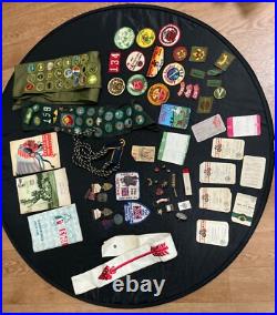 Boy Scouts of America memorabilia collector pins, patches, Sashes etc. Lot