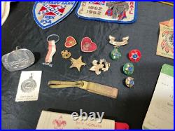 Boy Scouts of America memorabilia collector pins, patches, Sashes etc. Lot