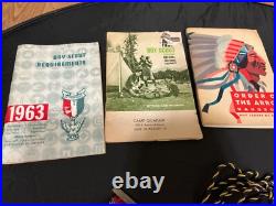 Boy Scouts of America memorabilia collector pins, patches, Sashes etc. Lot