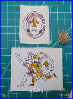 Boy Scouts of Greece 1963 World Jamboree Marathon Greece Patch/Pin Lot