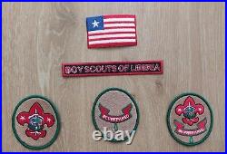 Boy Scouts of Liberia patch lot / badges