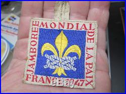 Boy scout staff badge patches world jamborée mondial de la paix 1947