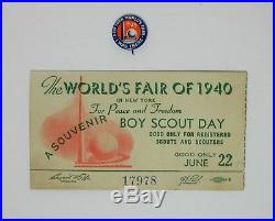Boys Scouts 1939 New York World's Fair Lot Safety Badges/pins Patch ID Letter