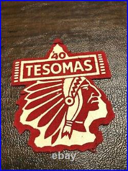 Bsa 1940 Camp Tesomas Samoset Council Felt Composition Patch Bv