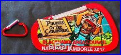 Bsa Blackhawk Area 140 Oa 2017 Jamboree Pirates Of The Carabiner 9-patch & Bonus