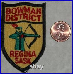 Bsa Boy Scout Bsc Boy Scout Canada Oa Bowman District Regina Sask Patch 3 Rare