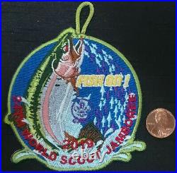 Bsa Boy Scout Oa 2019 24th World Scout Jamboree Fish On Pocket Patch 4 Mint