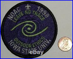 Bsa Boy Scout Oa Iowa State Univ 1998 Noac Outdoor Ethics Leave No Trace Patch