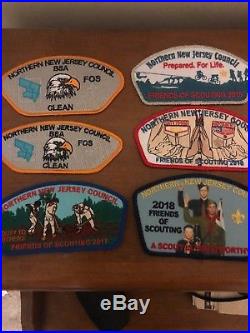 Bsa Northern New Jersey Council 17 FOS patches and CSP. Never Worn