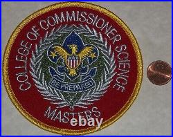 Bsa Oa Boy Scouts Insignia Patch Oa College Of Commissioner Science Masters