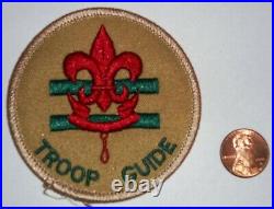 Bsa Oa Boy Scouts Of America Insignia Position Patch Troop Guide Tan Border