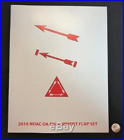 Bsa Order Of The Arrow 2018 Noac Oa Endowment Felt Obv 3-patch #123 Of 250 Made